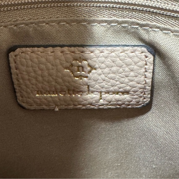 Nanette Lepore Risley Dome Crossbody Bag Purse Zipper Strap Almond/Rice - Picture 6 of 15